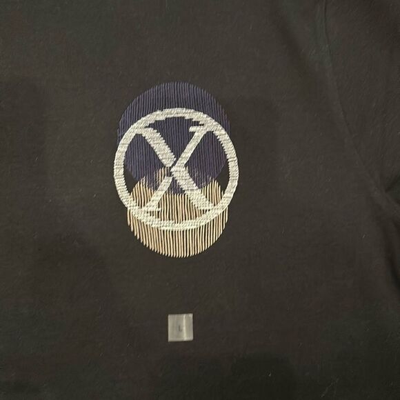 Embroider circle X logo black shirt - Picture 6 of 9